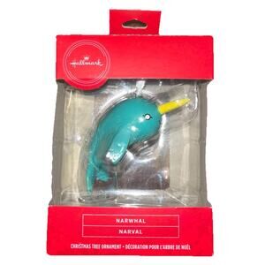 Hallmark Narwhal Whale Dolphin With Tusk Ornament Holiday Decoration Magic Cute